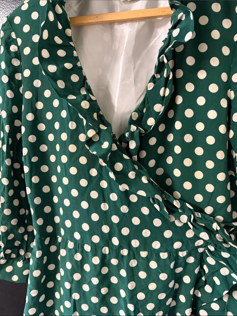 Kate Spade Daniella Polka Dot Silk Wrap Dress  $428